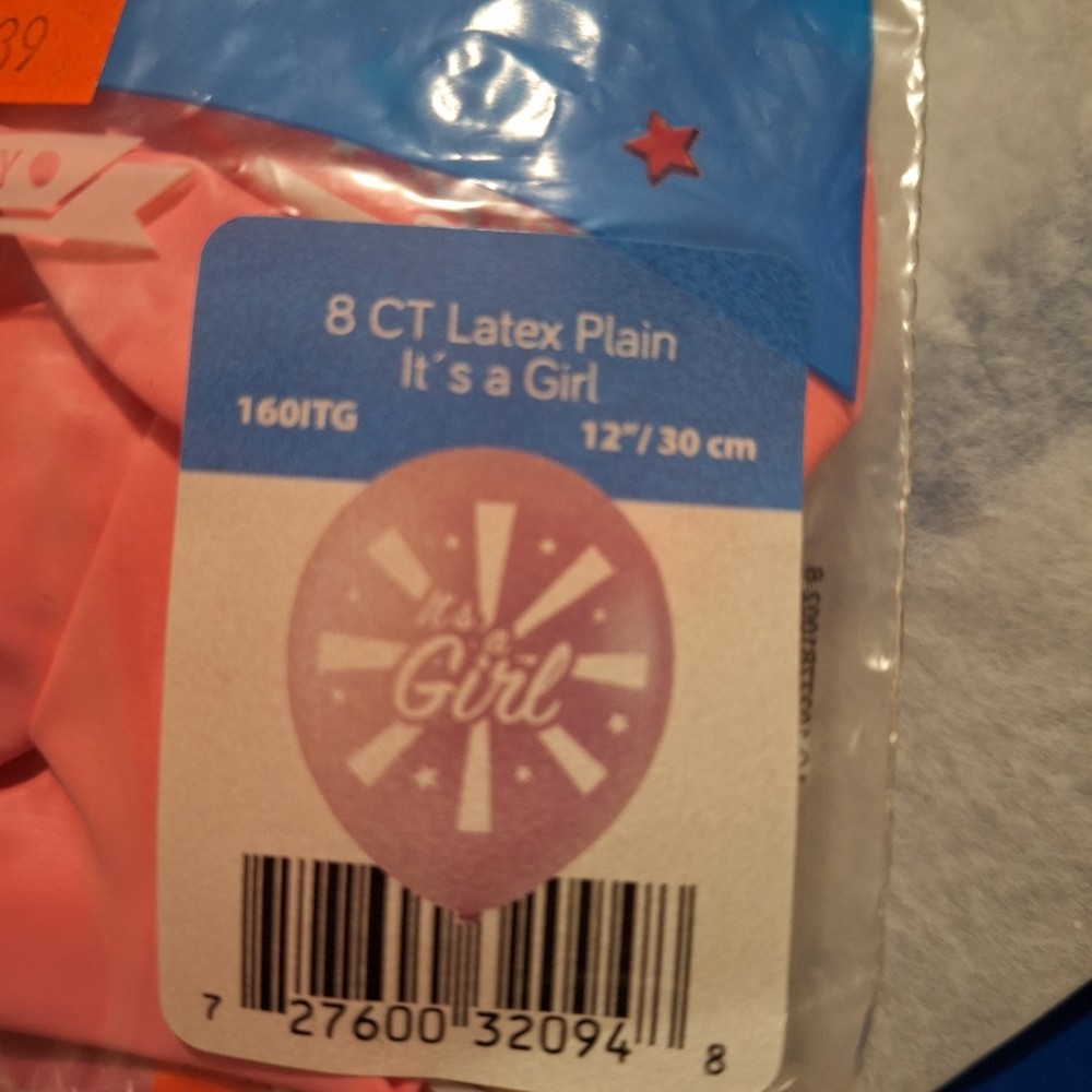 56ct Latex "It's a Girl"  Balloons